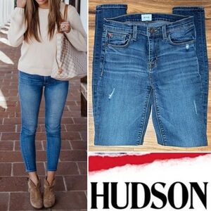 HUDSON Nico Mid Rise Skinny Jeans in Easy